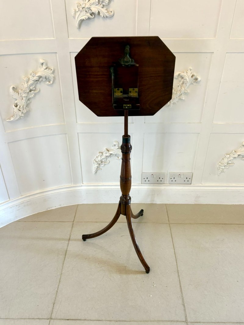 Antique Regency Mahogany Adjustable Reading or Music Table